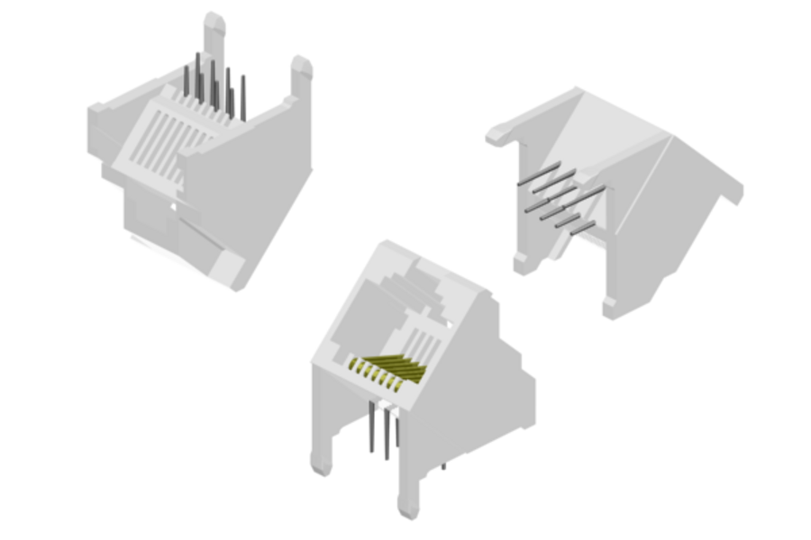 45° entry ungeschirmt, ohne LED, ohne Filter (RJ45)