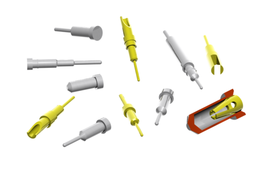 Lose Contact-Terminals with and without clip, Plug- and Solderterminals