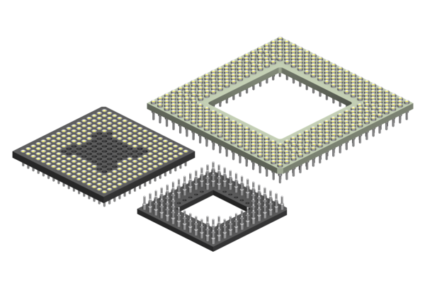 EMC electro mechanical components GmbH: PGA Sockel und Adapter